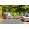 World Rug Gallery Contemporary Geometric Indoor/Outdoor Area Rug 5' x 7' Blue 411BLUE5X7 - alternate 6